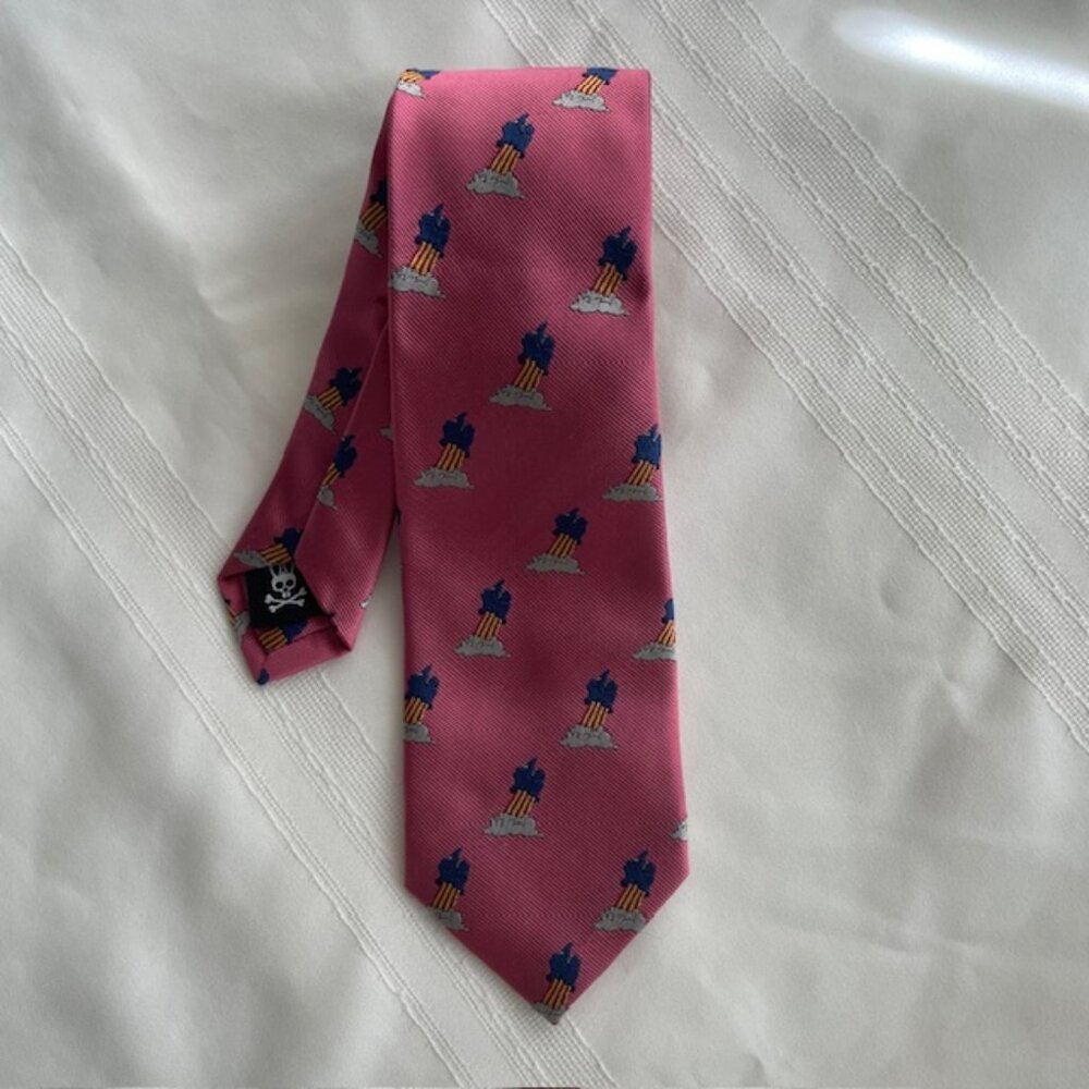 RARE - The Beatles Yellow Submarine by Psycho Bunny Neck Tie - 100% Silk